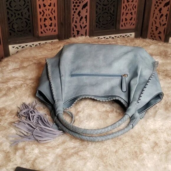 Sondra Roberts Squared Hobo Style Purse - Picture 5 of 9